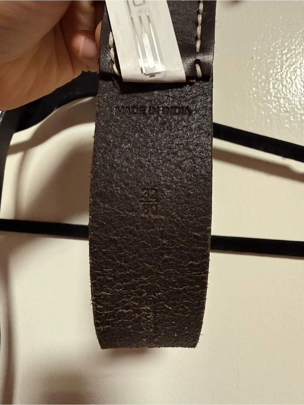Men's Leather Belt in dark brown